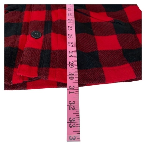 Men’s Lands' End Buffalo Plaid ThermaCheck Fleece Shacket Shirt Jacket‎ Size MT - Picture 7 of 9